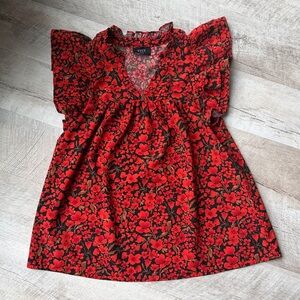 Vici Scarlet Floral Top